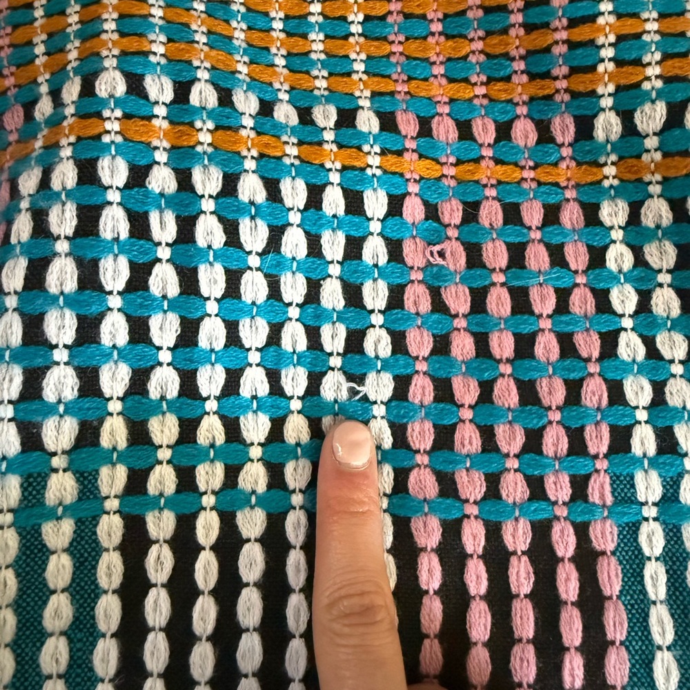 Topshop Women’s Multicolor Woven Patterned Mini Skirt - Picture 9 of 9